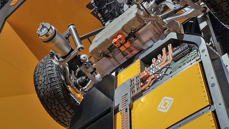 Rivian R1T R1S Rivian R1T aftermarket parts and accessories rivian-suspension-skateboard-chassis