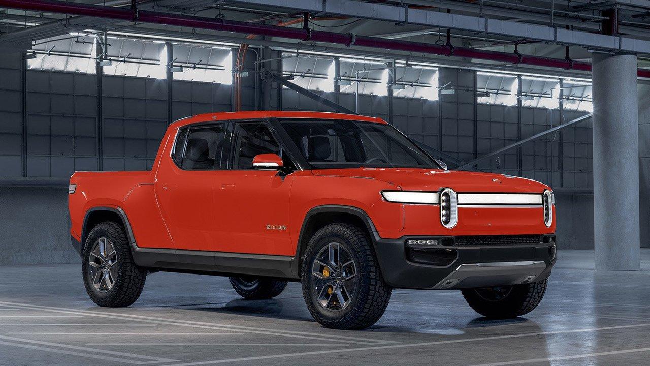 Rivian R1T R1S Rivian R1T Colors - Previews Rivian R1T Red Front