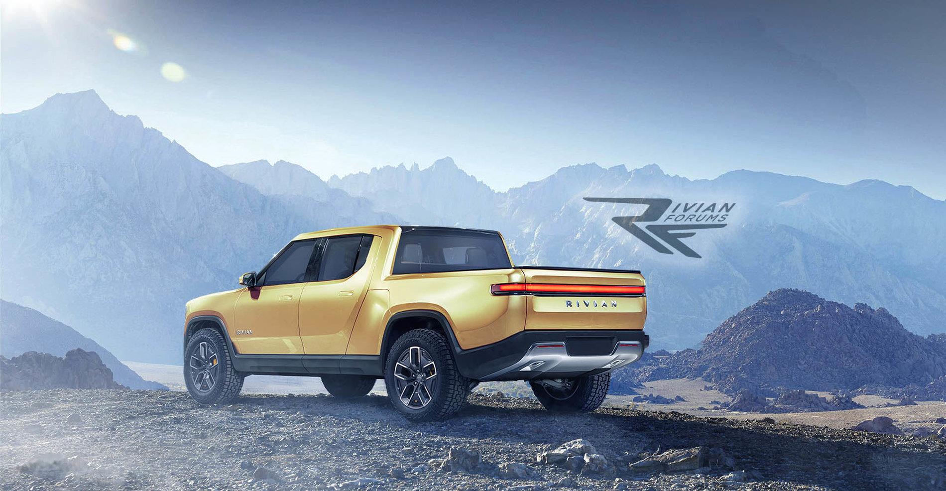 Rivian R1T R1S Rivian R1T Colors - Previews R1Tyellow