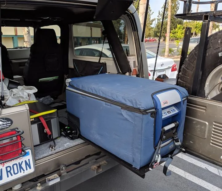 Rivian R1T R1S Gear Tunnel and Frunk size fridge cropped sm