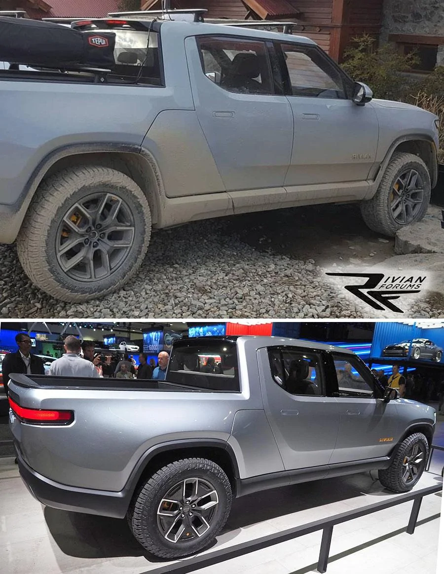 Rivian R1T R1S Preproduction Rivian R1T spotted testing at Tierra del Fuego! Preproduction R1T Spied Argentina 3 Compared Concept