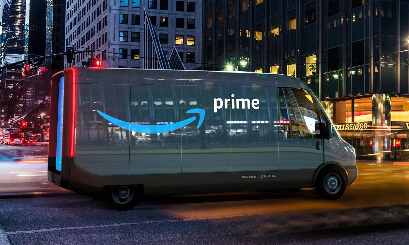 Rivian R1T R1S Amazon has ordered 100,000 Rivian electric delivery vans! PrimeDelivery_Cityscape_11-e1568934157141