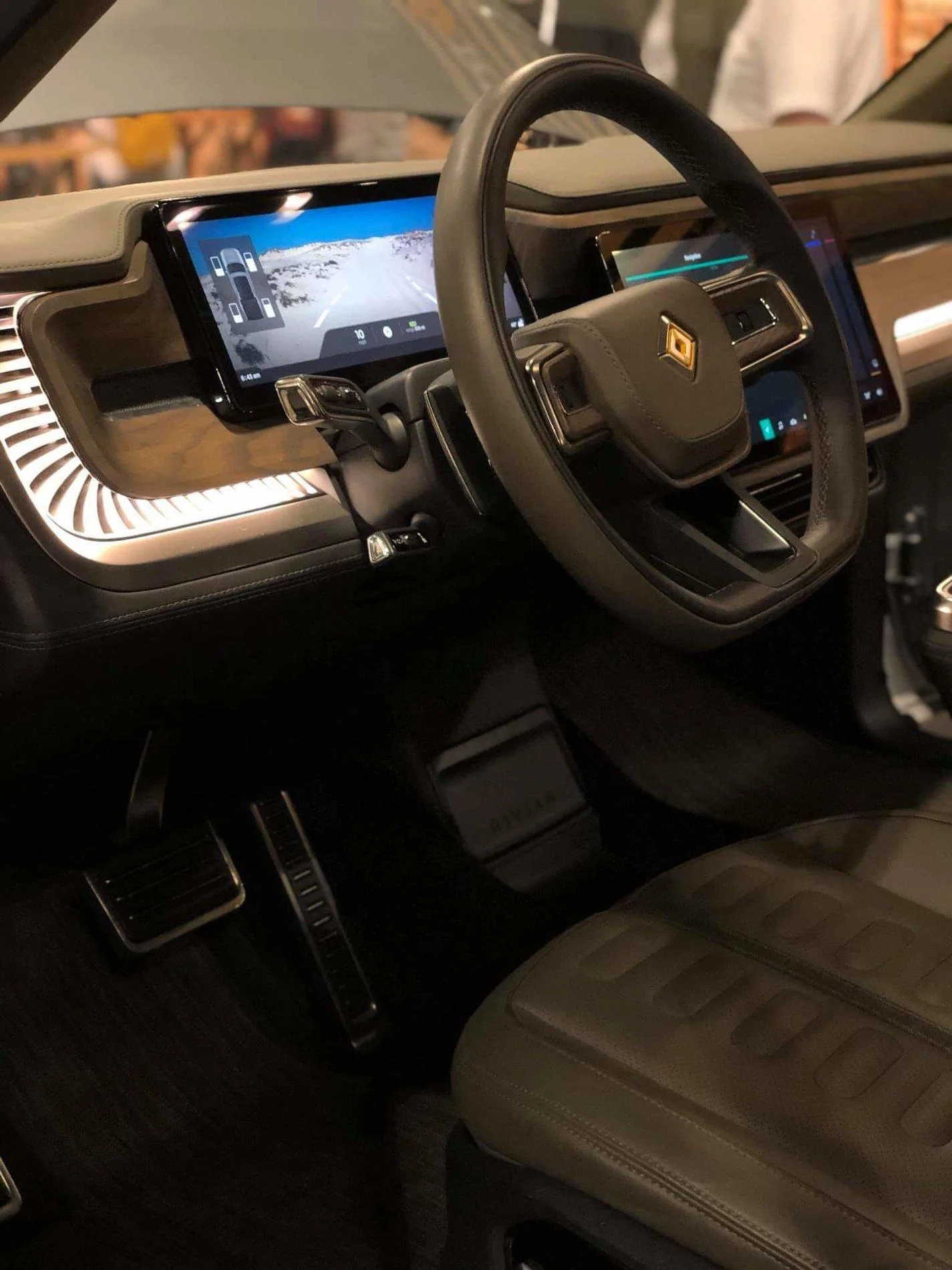 Rivian R1T R1S R1T on display at Amazon 2019 Hardware Event FB_IMG_1567641980510