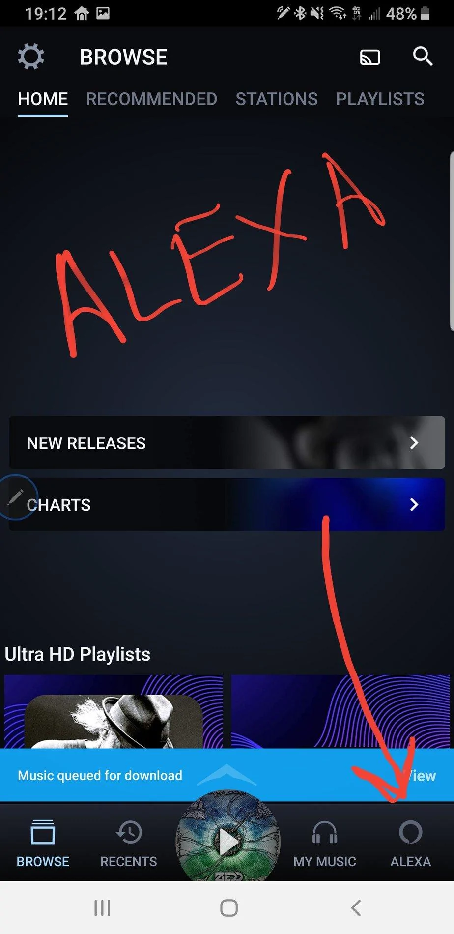 Rivian R1T R1S Watch Alexa Open the Rivian R1T Frunk Screenshot_20190930-191233_Amazon Music