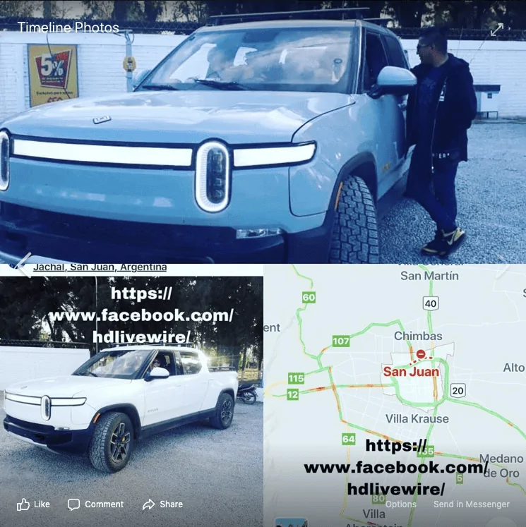 Rivian R1T R1S Preproduction Rivian R1T spotted testing at Tierra del Fuego! Screen Shot 2019-10-02 at 3.34.32 PM