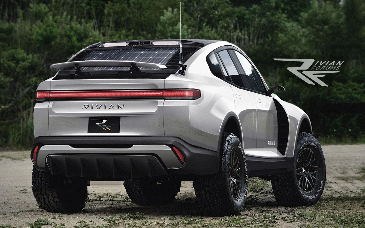 Rivian R1T R1S Rivian R2R Rally Model Imagined! R1X-white2-rear