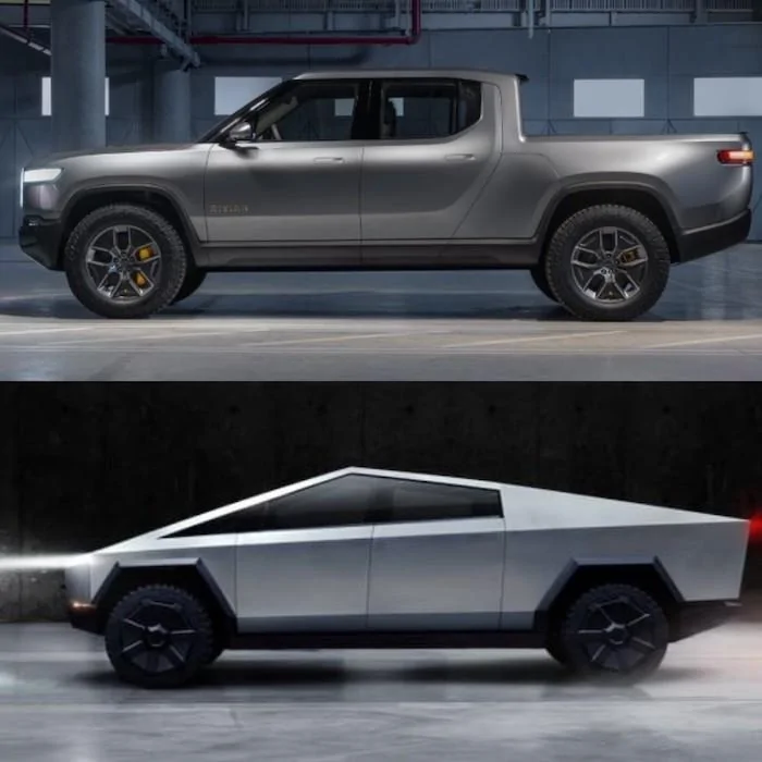Rivian R1T R1S Rivian vs. Cybertruck tesla-cybertruck-beats-rivian-r1t-across-the-board-still-remains-big-and-ugly_2