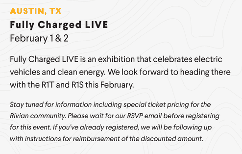 Rivian R1T R1S Fully Charged Live coming to Austin, TX Feb. 1+2, 2020 upload_2019-12-22_22-20-44