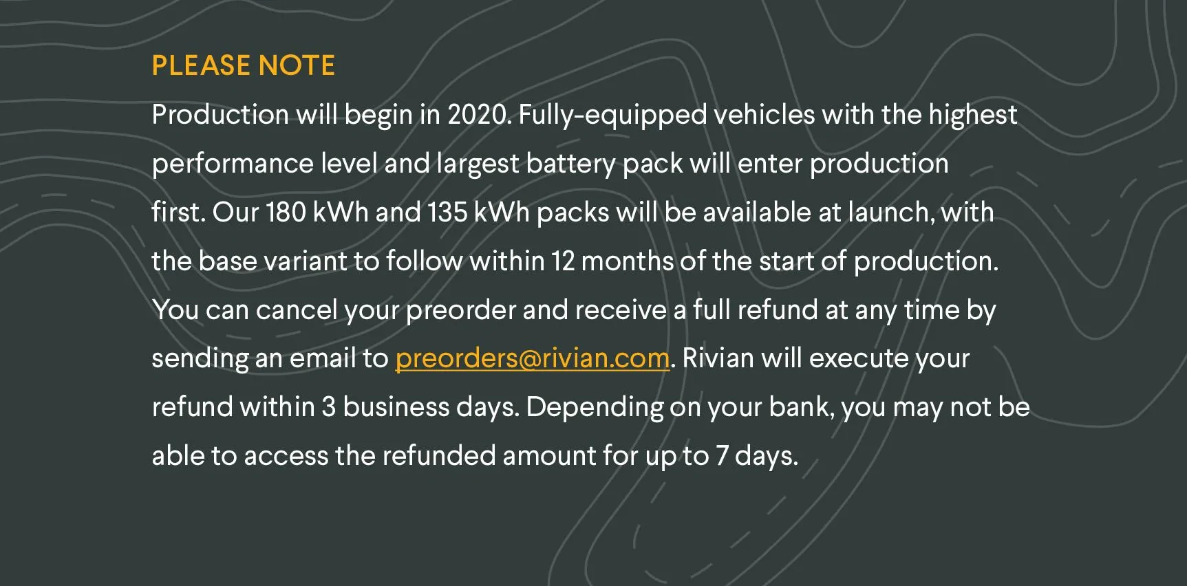 Rivian R1T R1S Rivian makes cursory attempt to update pre-order holders allery.mailchimp.com%2F9792d9e7c99343a3b56686104%2Fimages%2F7a9581cf-7091-491e-ad86-c0c9151a1