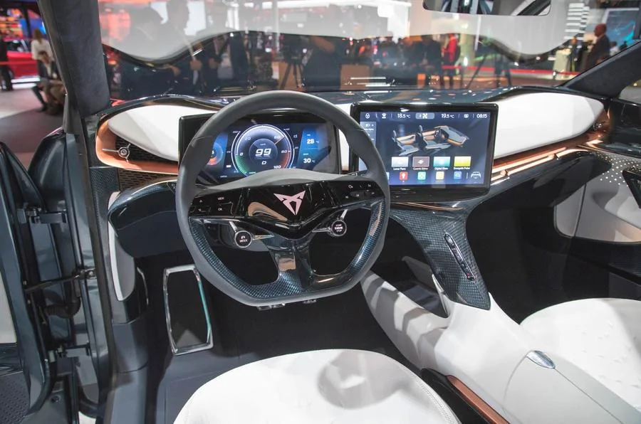 Rivian R1T R1S Cupra Tavascan e-SUV concept Cupra_Tavascan_eSUV_concept_interior_driver_seat