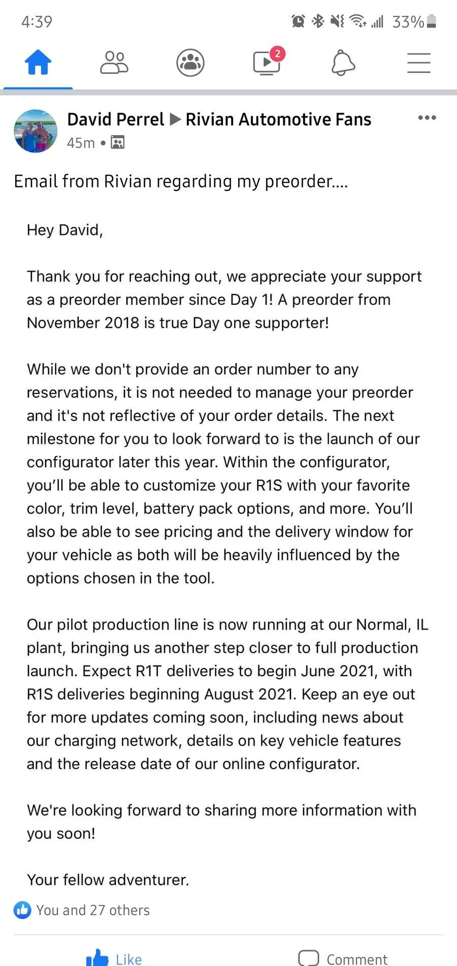 Rivian R1T R1S Rivian Battery Poll - VOTE HERE Screenshot_20200826-163916_Facebook