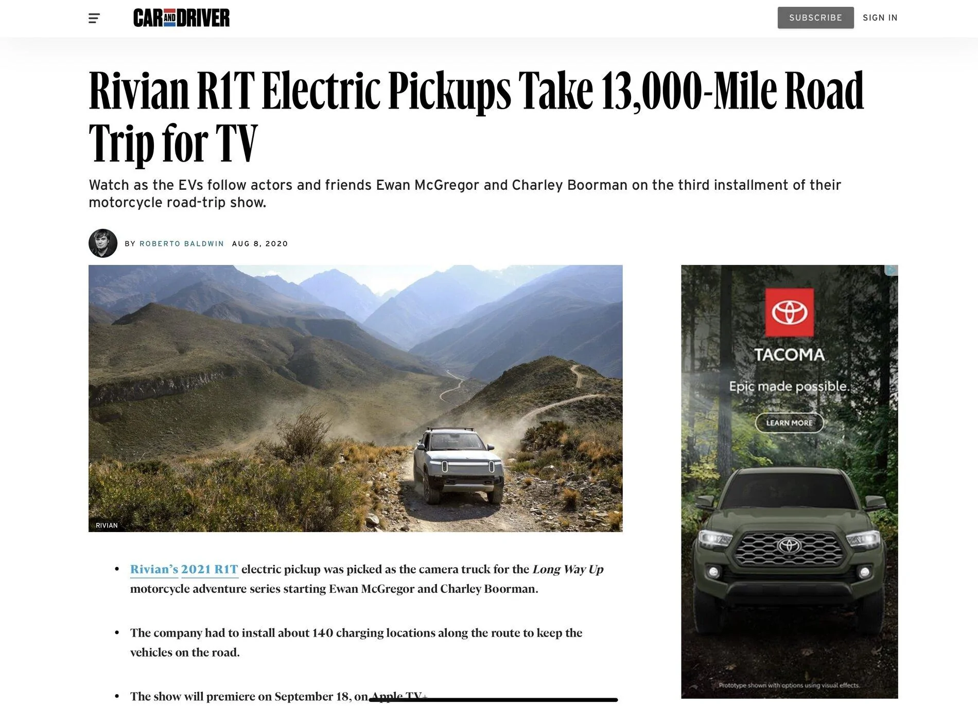 Rivian R1T R1S Flat towing  a Rivian D38BF0B6-9C8E-4473-985B-9F5D9ECB5C9B