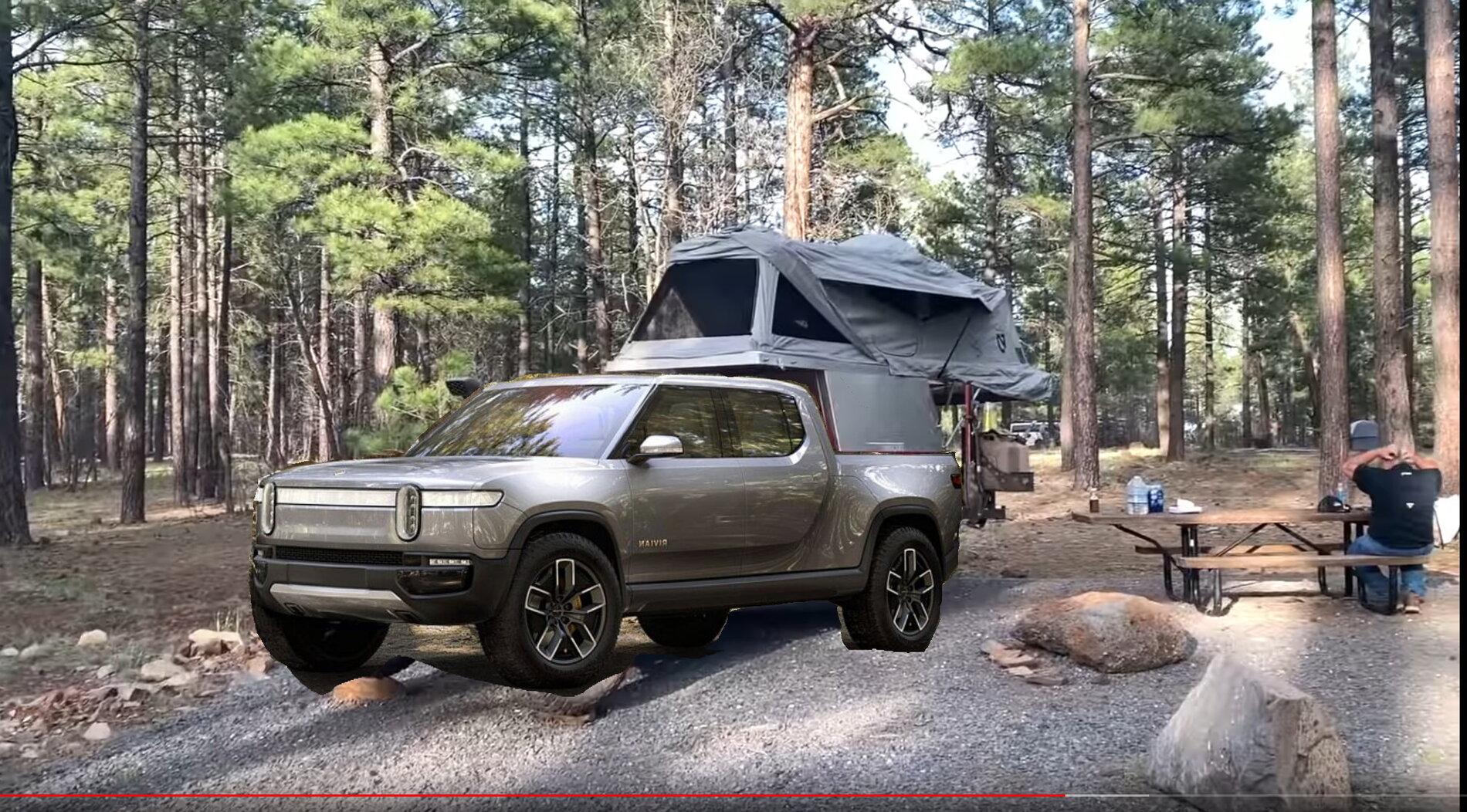 Rivian R1T R1S R1T Overland Rig Possibilities Rivian with AT Habitat sloppy