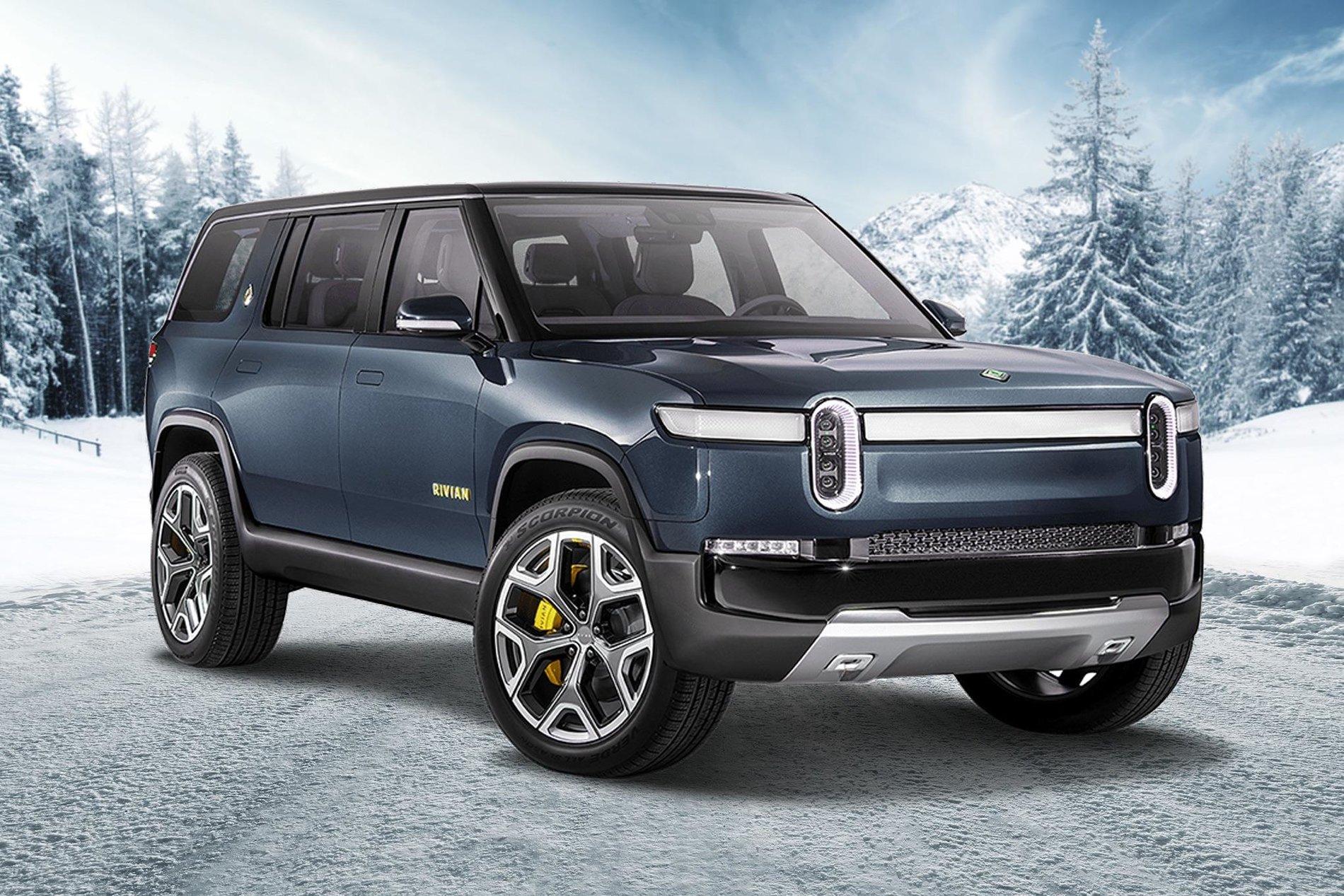 Rivian R1T R1S Rivian R1S in many different colors 9384359A-C1F1-4A6D-BD1C-C5B566597741