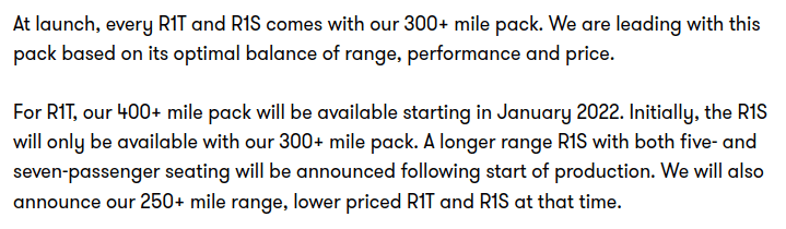 Rivian R1T R1S Battery Upgrade? launch