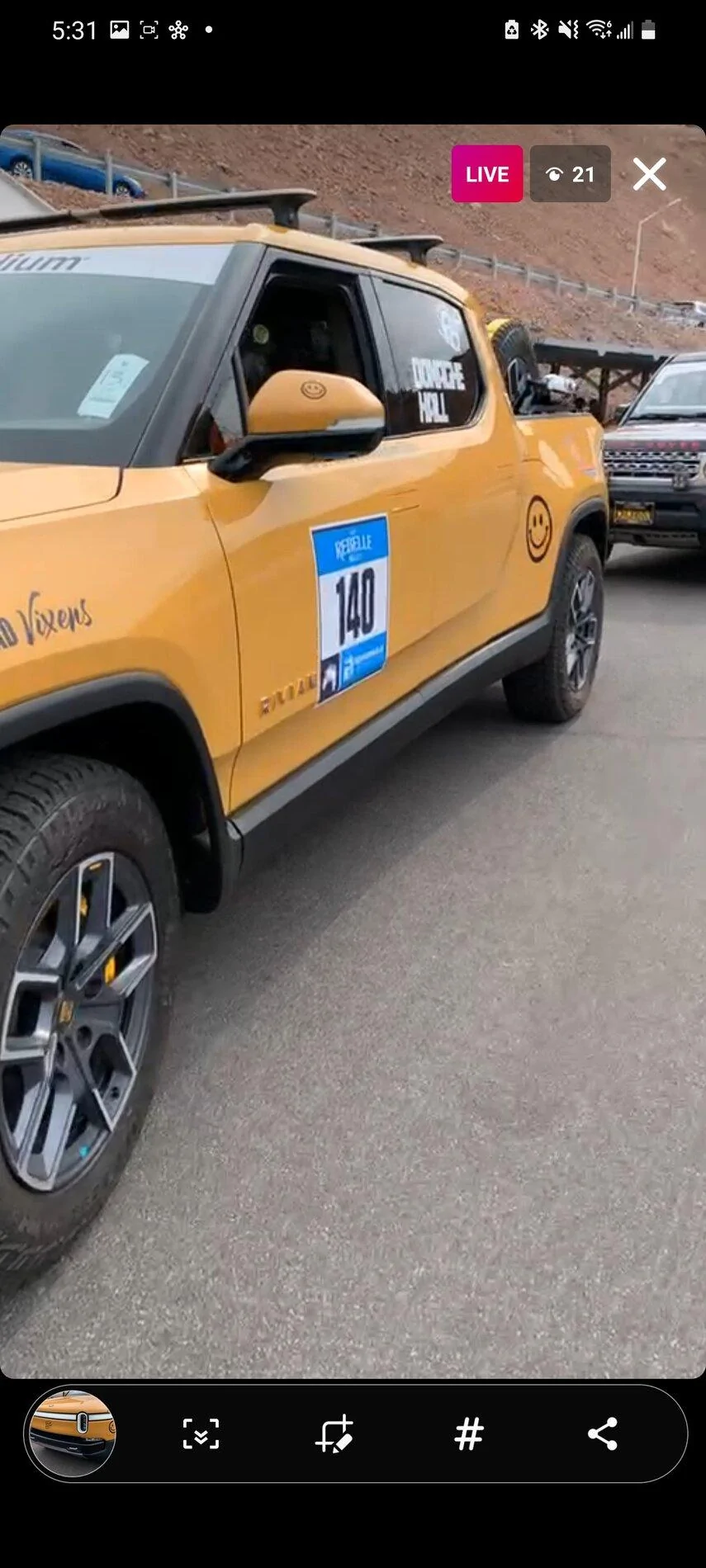 Rivian R1T R1S R1T set for Rebelle Rally 2021 [Oct 7th - 16th] Screenshot_20211007-173152_Instagram