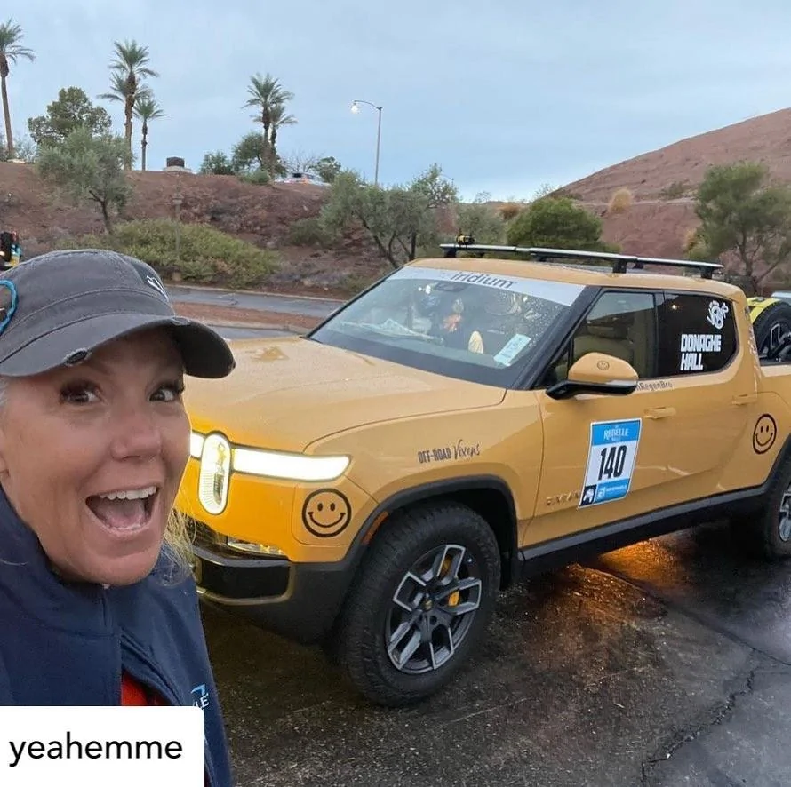 Rivian R1T R1S Rebelle Rally starts up for Rivian R1T piloted by Emme and Rebecca! 244516774_162274039357460_5773287846043212914_n
