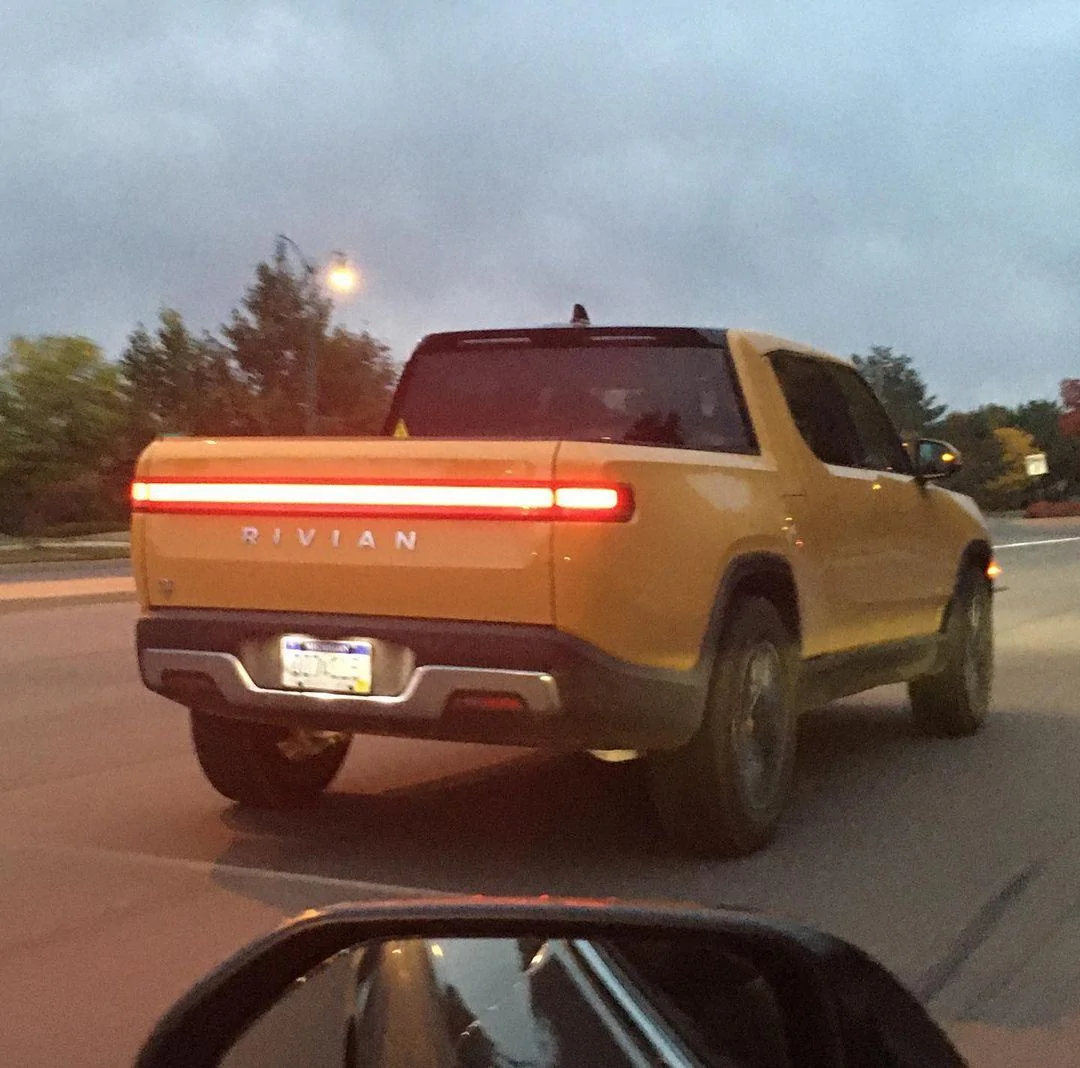 Rivian R1T R1S COMPASS YELLOW R1T Photos Compass Yellow R1T Rivian sighting