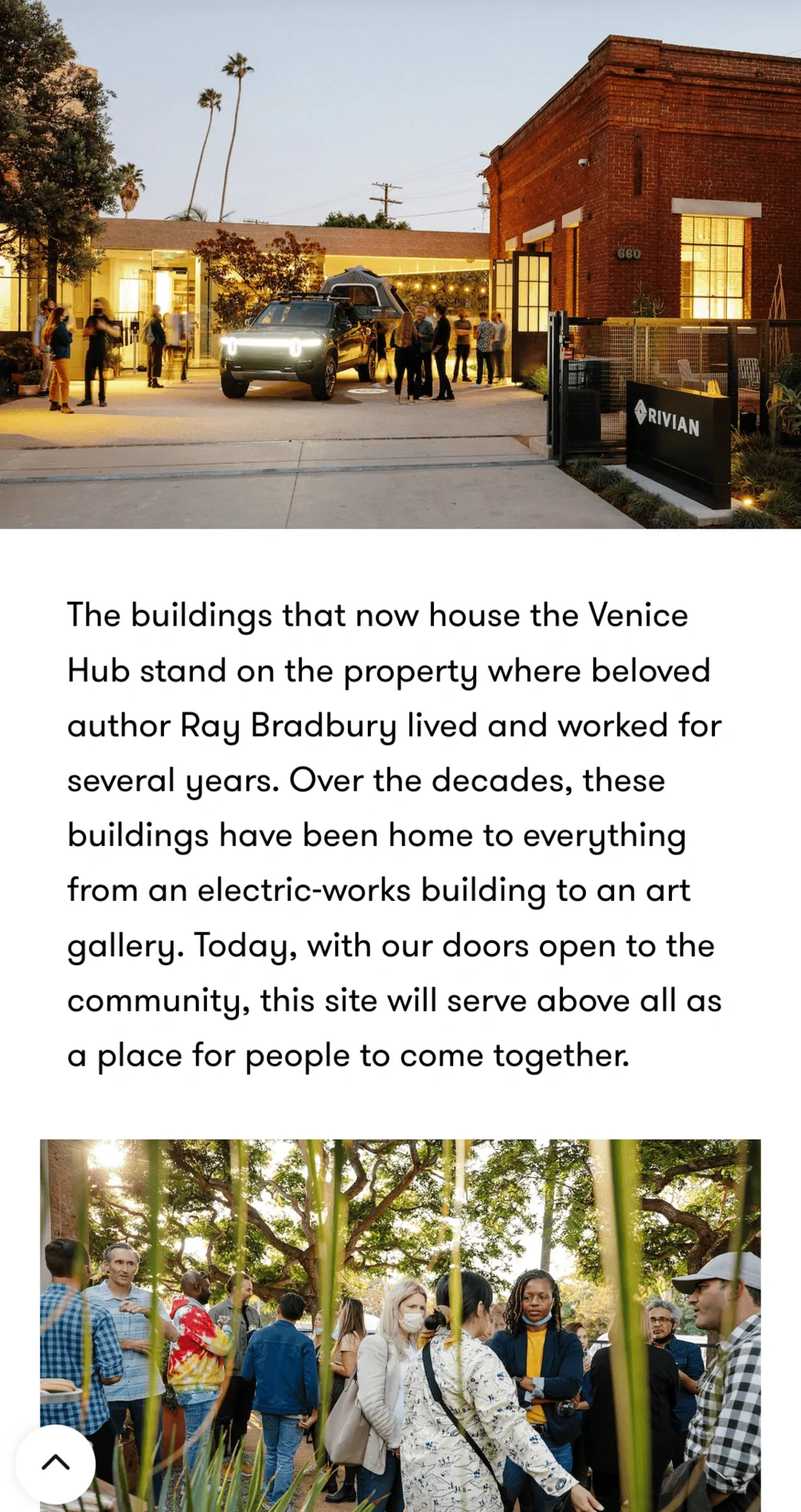Rivian R1T R1S Official Rivian Stories: A Space To Gather - First Hub Opens @ Venice, CA Screenshot_20211012-123454