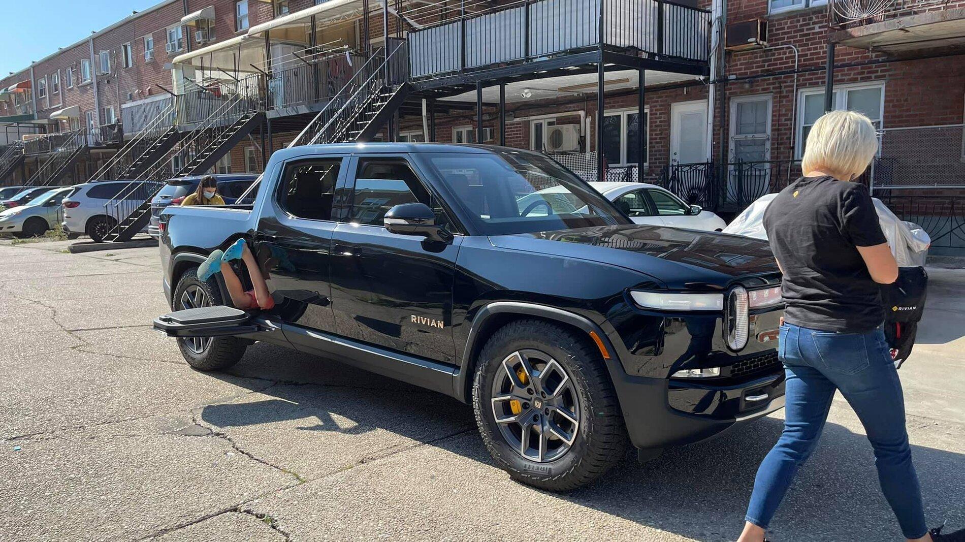 Rivian R1T R1S NY First Mile invitations going out Midnight Black R1T Rivian Test Drive 2