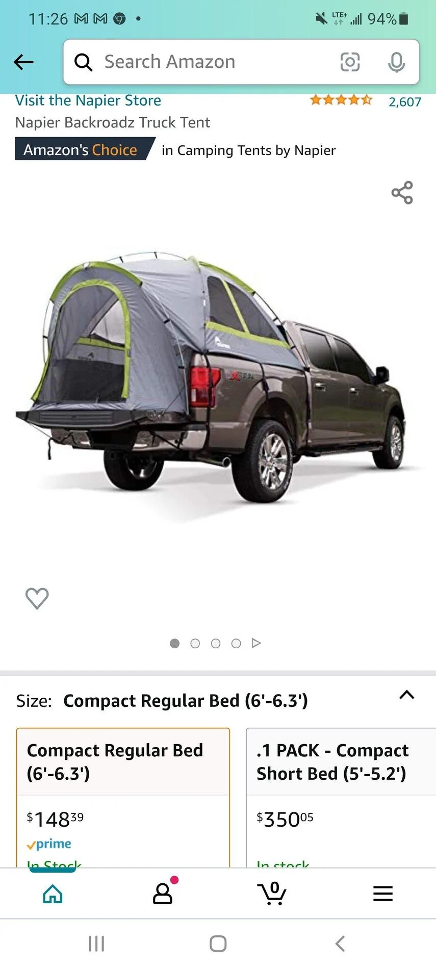Rivian R1T R1S Truck bed tents? Screenshot_20211018-112643_Amazon Shopping