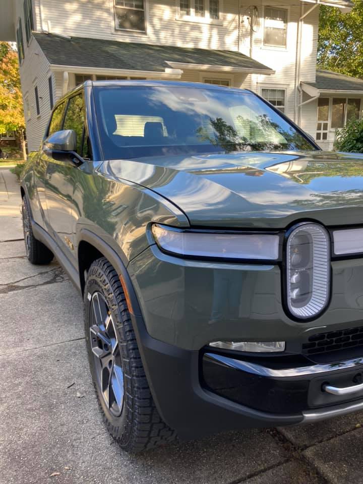 Rivian R1T R1S Launch Green R1T delivered! 247977595_1230128814161979_3705598988954658490_n