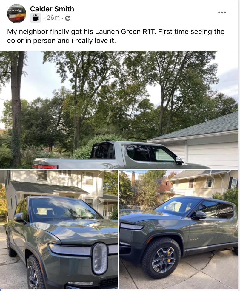 Rivian R1T R1S Launch Green R1T delivered! Screen Shot 2021-10-22 at 8.41.28 PM