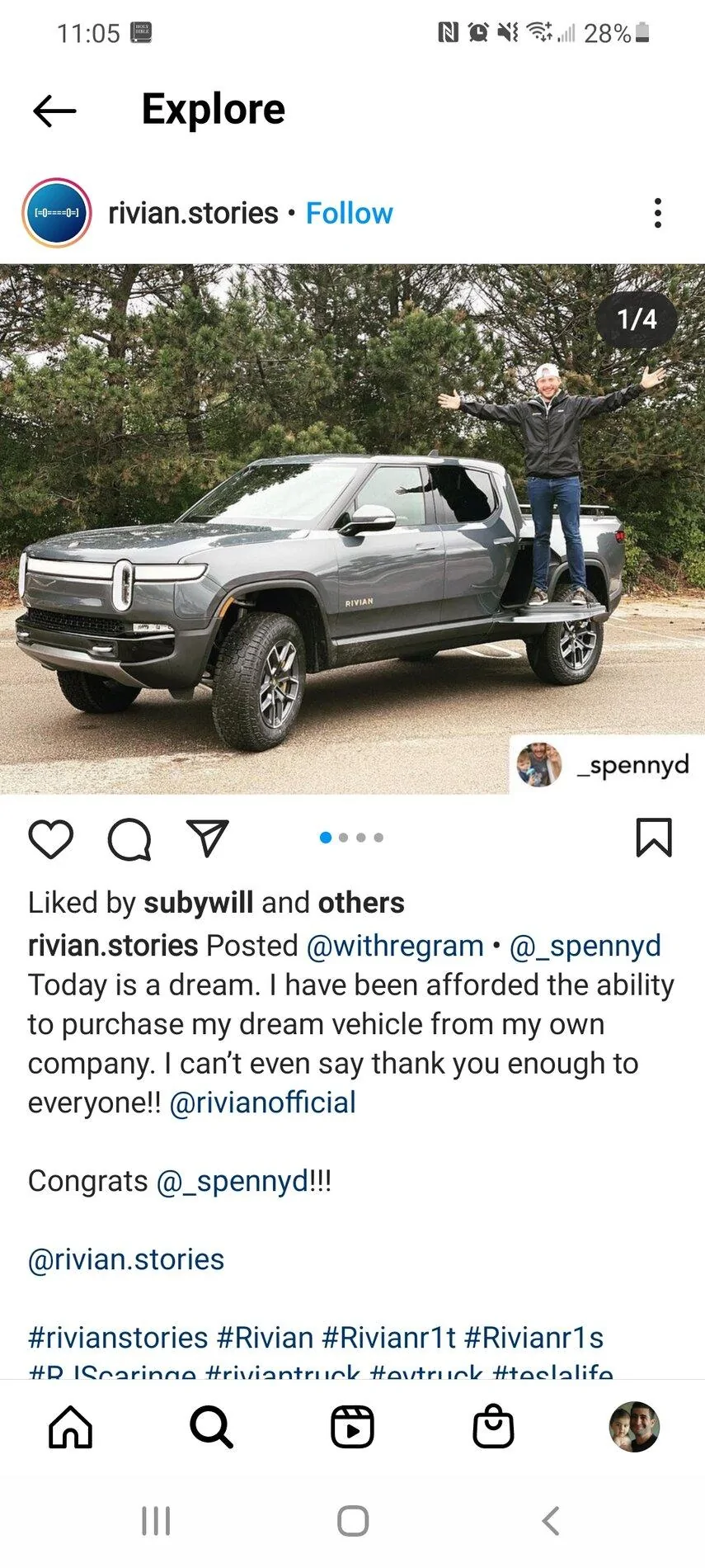 Rivian R1T R1S Has anyone on this forum received a confirmed delivery date? Screenshot_20211030-230550_Instagram