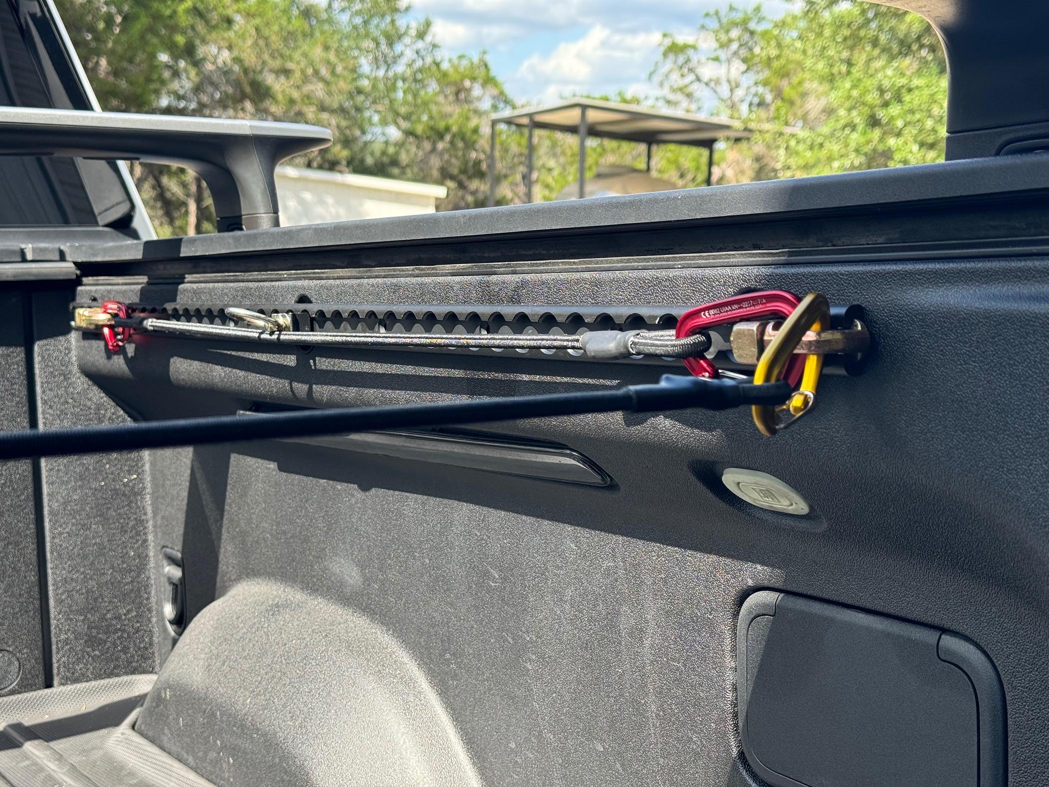 Rivian R1T R1S L-Track tie downs IMG_1357