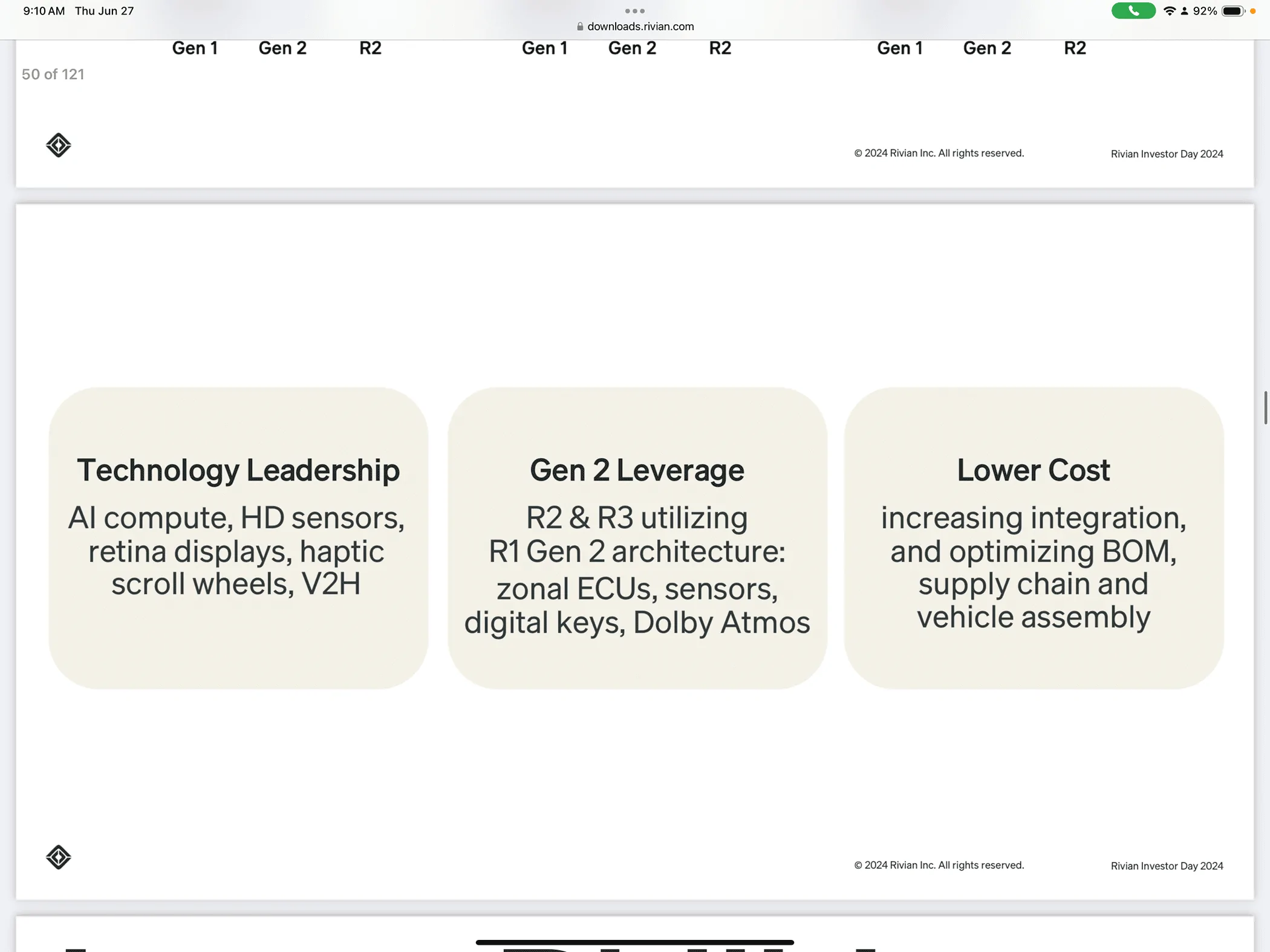 Rivian R1T R1S Investor Day 2024 Live! Gen 2 range figures and other findings IMG_0068
