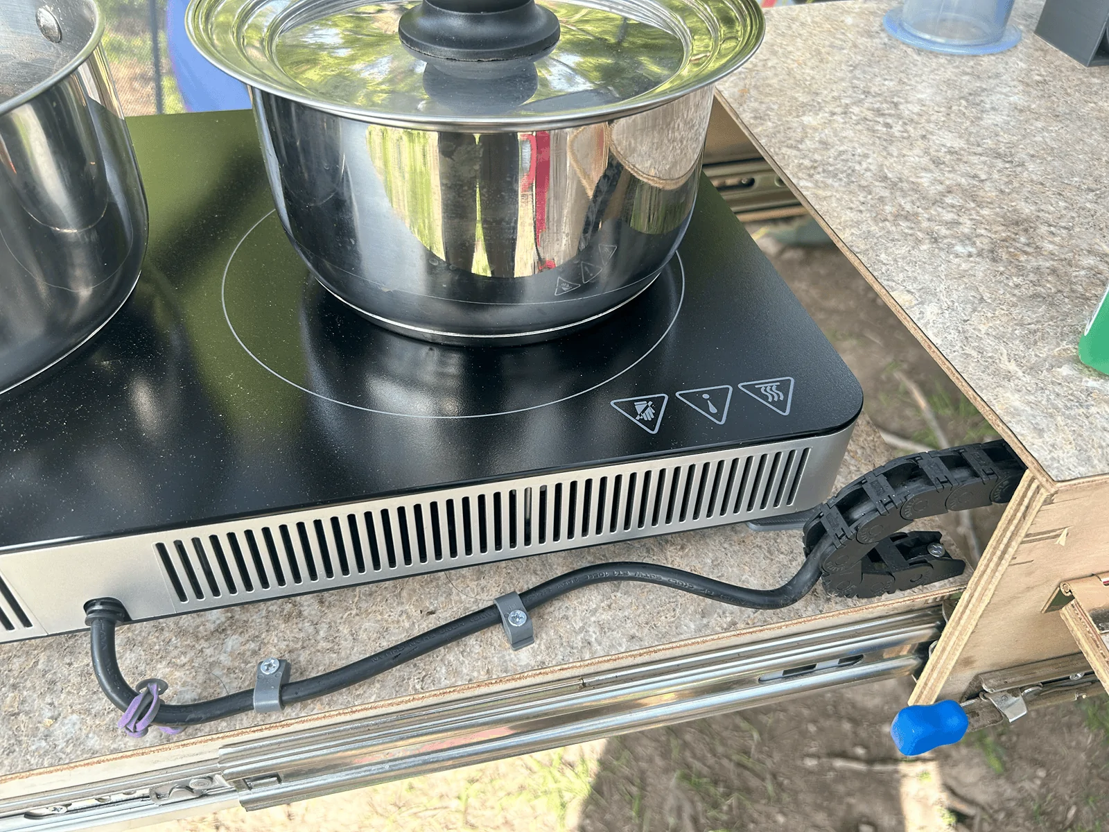 Rivian R1T R1S Camping with my custom pullout camp kitchen! image009