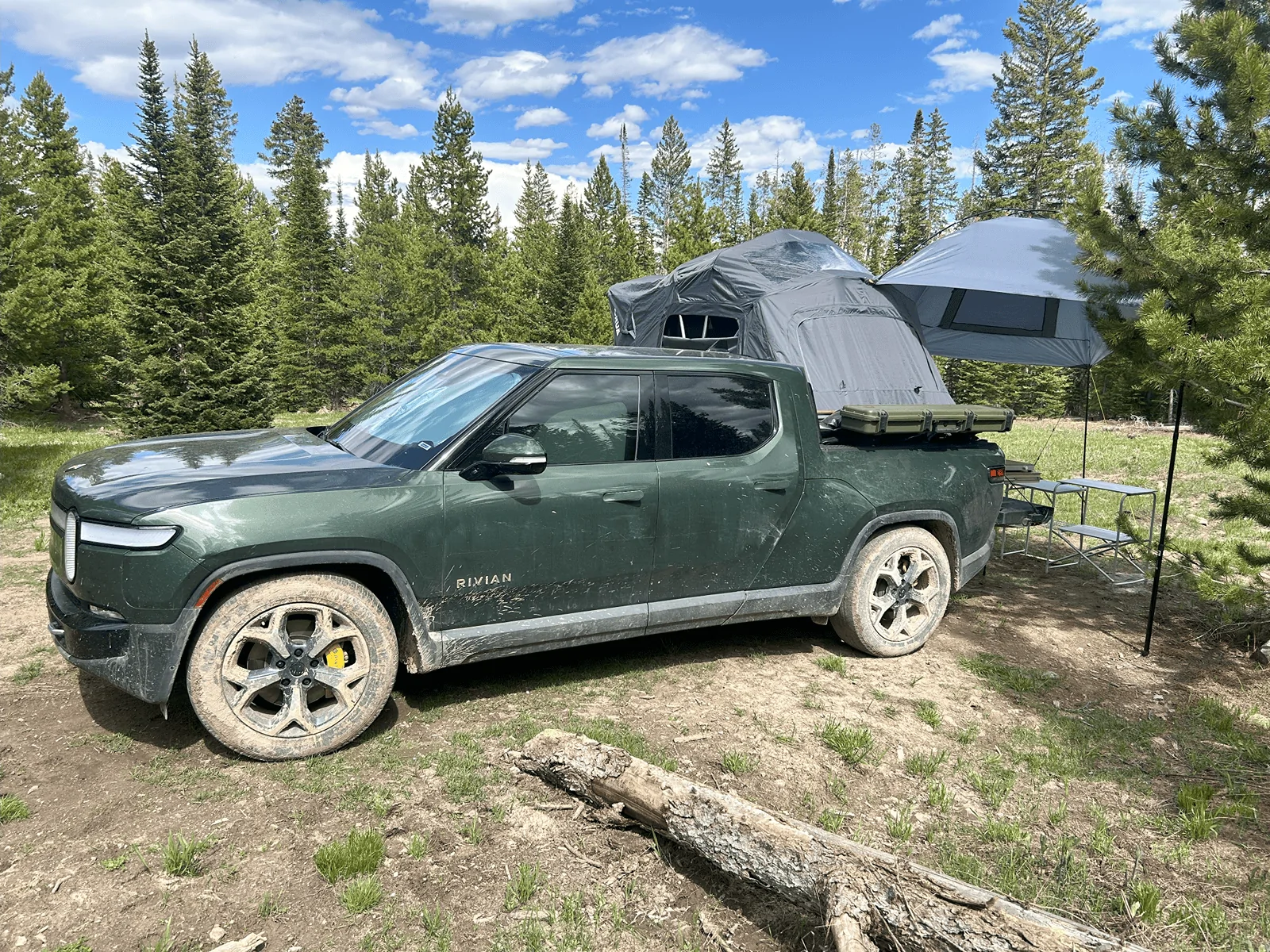 Rivian R1T R1S Camping with my custom pullout camp kitchen! image007