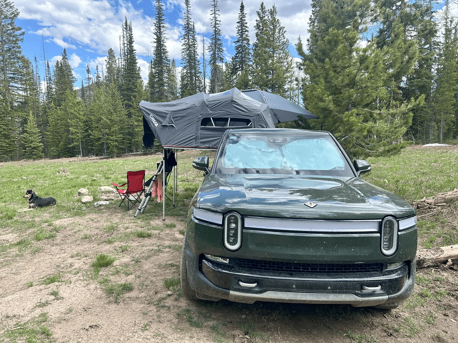 Rivian R1T R1S Camping with my custom pullout camp kitchen! image008
