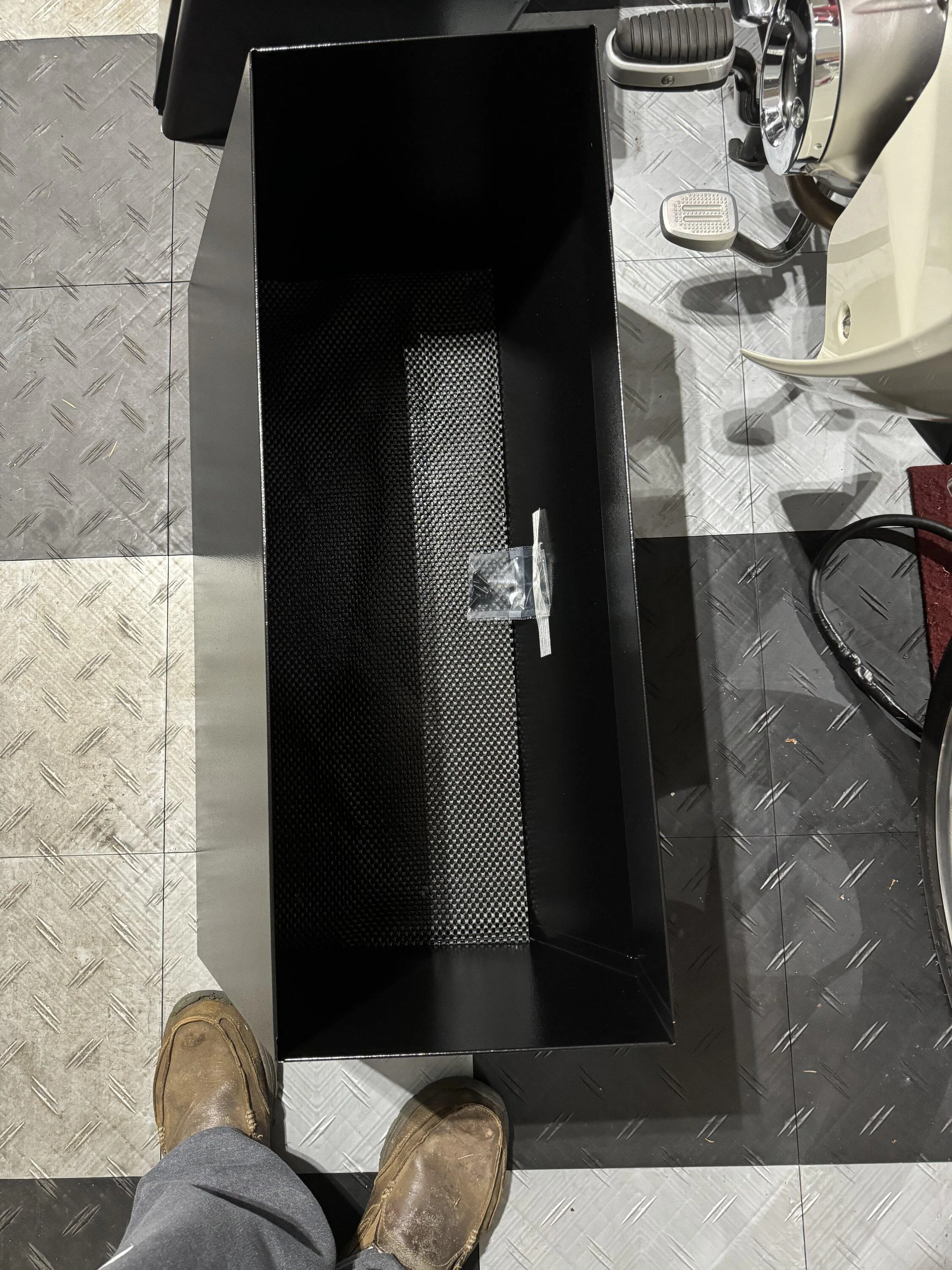 Rivian R1T R1S JEBINC’s Installation Tips and Review of Rivian R1T RMAXX Gear Tunnel Dual Slide Out Trolley Sled and Storage Chests IMG_2560