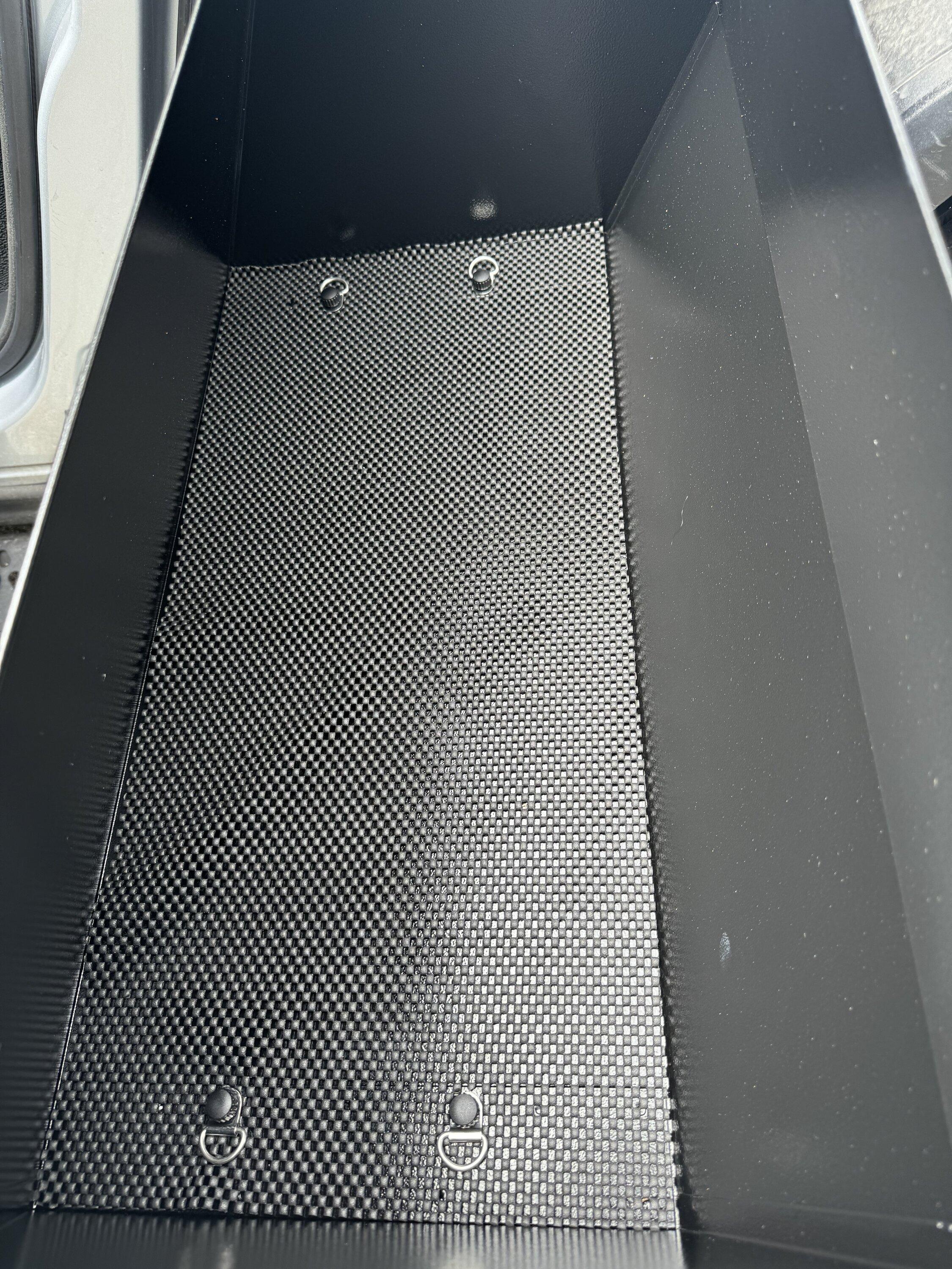 Rivian R1T R1S JEBINC’s Installation Tips and Review of Rivian R1T RMAXX Gear Tunnel Dual Slide Out Trolley Sled and Storage Chests IMG_2586