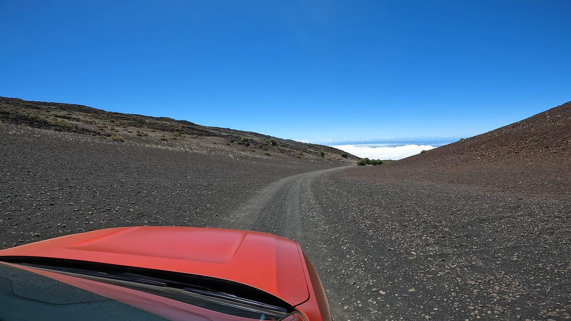 Rivian R1T R1S R1S on "R1 Road" on the Big Island of Hawaii 7-1-2024 GPTempDownload