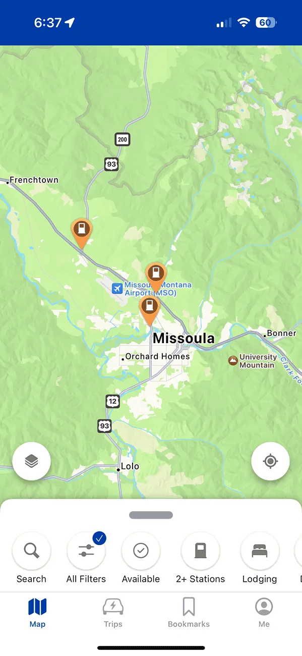 Rivian R1T R1S How to use PlugShare for route planning IMG_3406