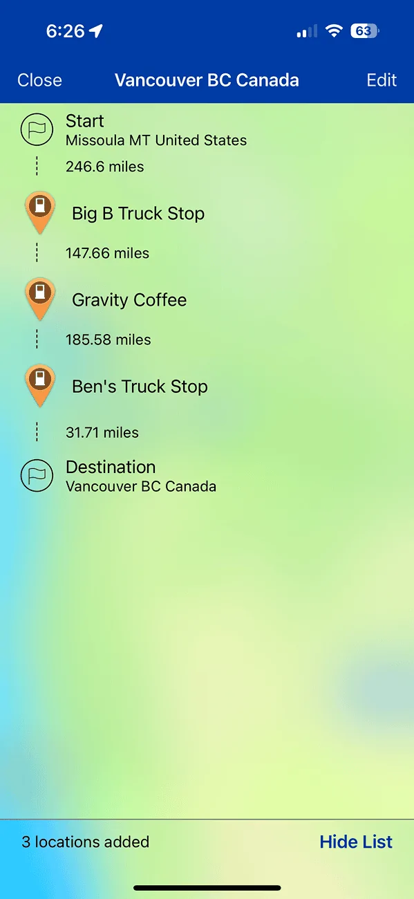 Rivian R1T R1S How to use PlugShare for route planning IMG_3404
