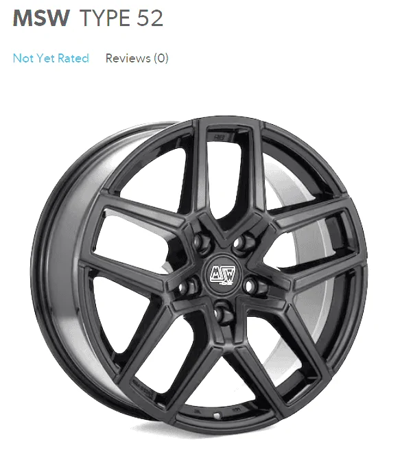 Rivian R1T R1S New MSW Type 52 Wheels in Gloss Black Screenshot 2024-07-02 194605