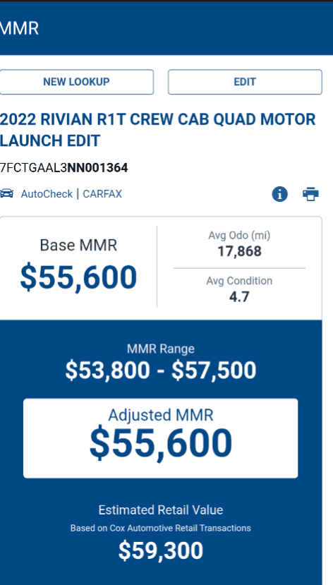 Rivian R1T R1S Is this a lemon? Seems too good to be true. 1000011470