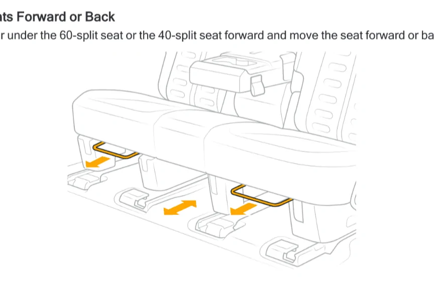 Rivian R1T R1S R1S rear seat not sliding forward Screenshot_20240704-142912