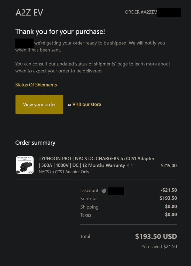 Rivian R1T R1S A2Z NACS To CCS1 Adapter Review A2Z EV Order