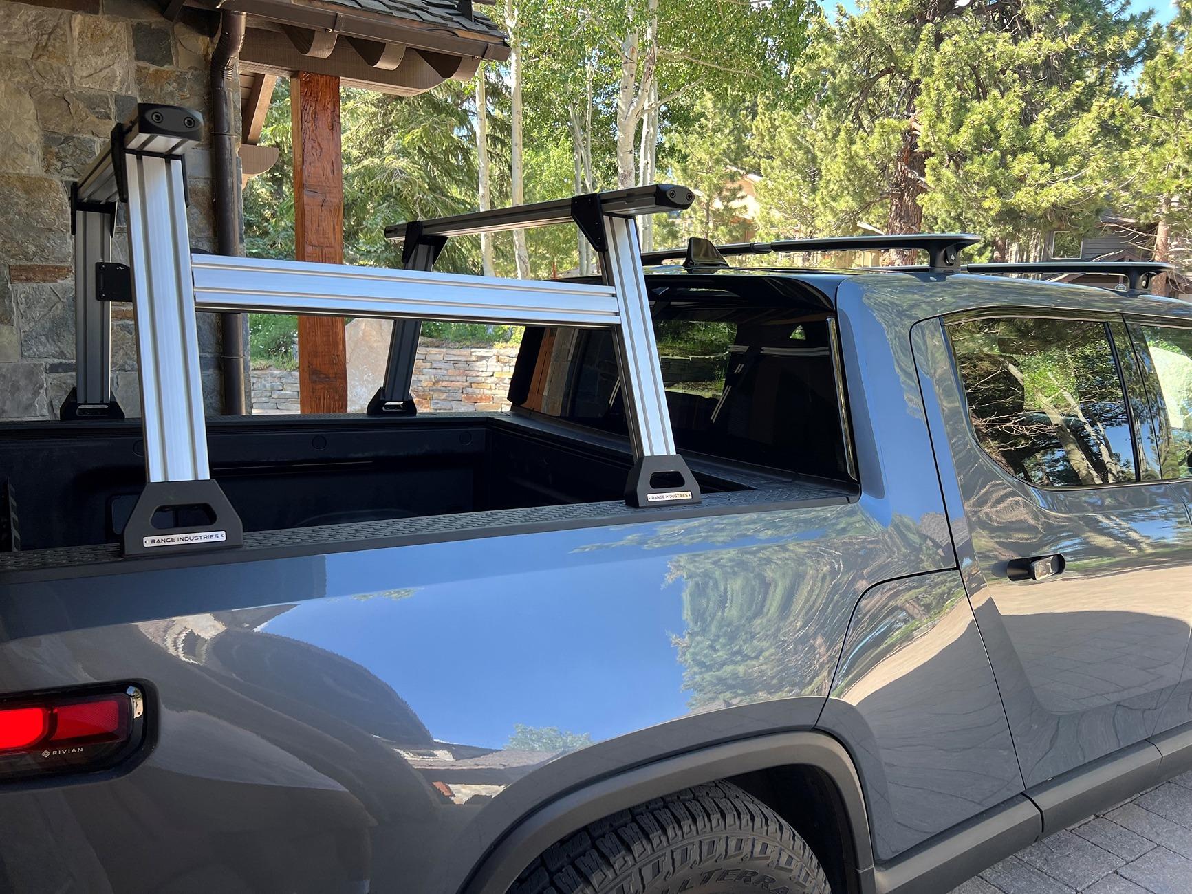 Rivian R1T R1S Hauling lumber with R1T? Mariner Rack - 2