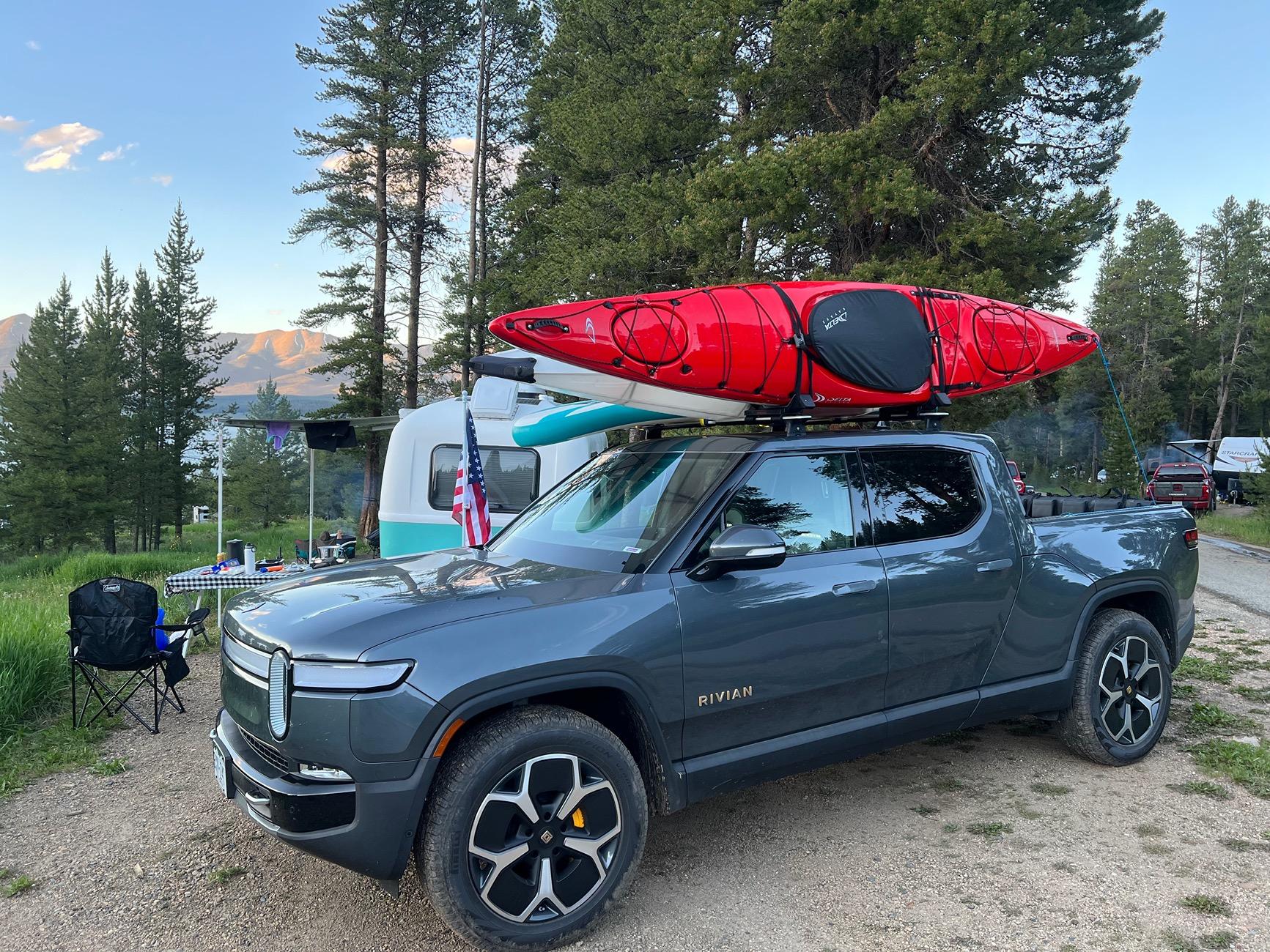 Rivian R1T R1S Towing from Boulder to Taylor Park CO, 4th of July Fun IMG_9229