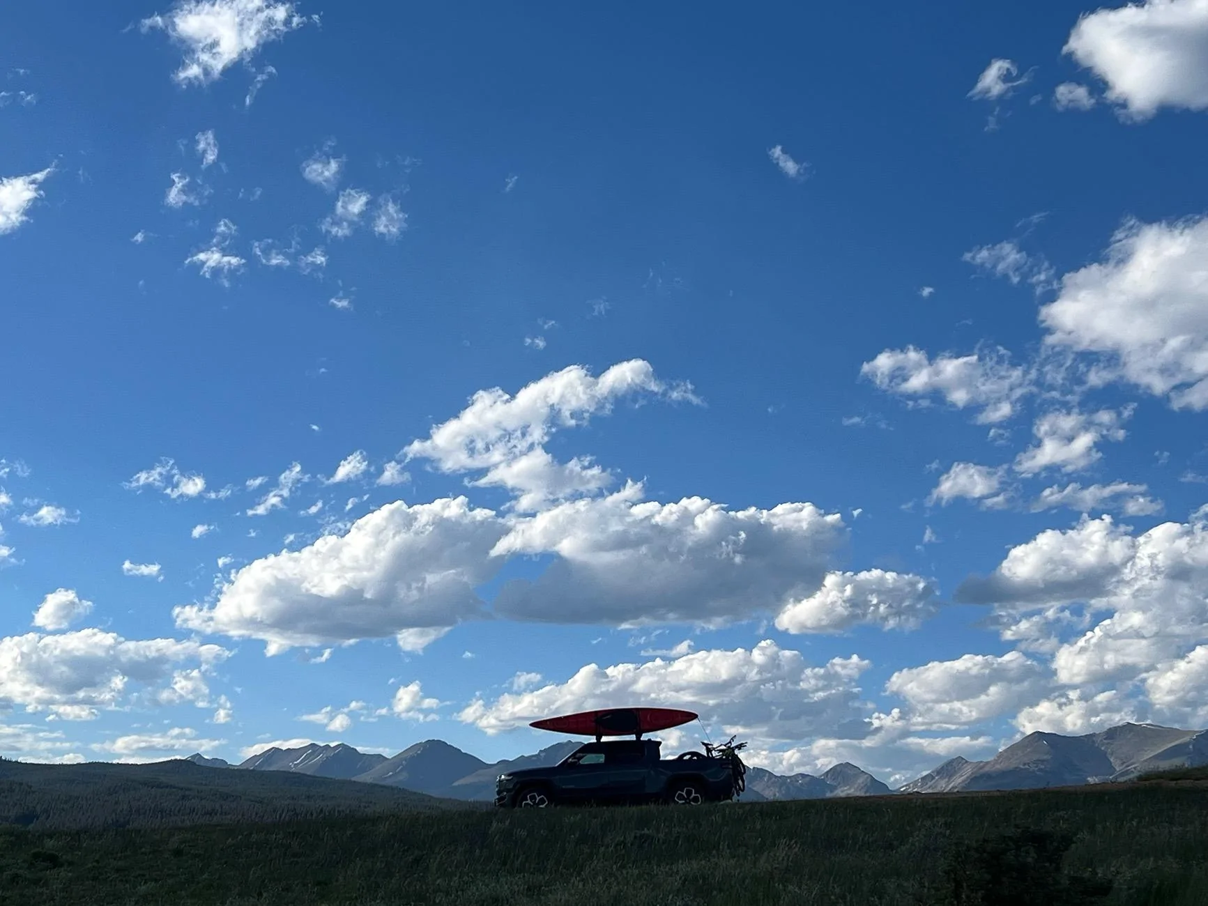 Rivian R1T R1S Towing from Boulder to Taylor Park CO, 4th of July Fun IMG_9212