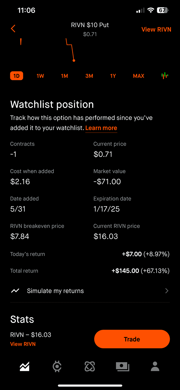 Rivian R1T R1S all EV stock jumped +10% IMG_4694