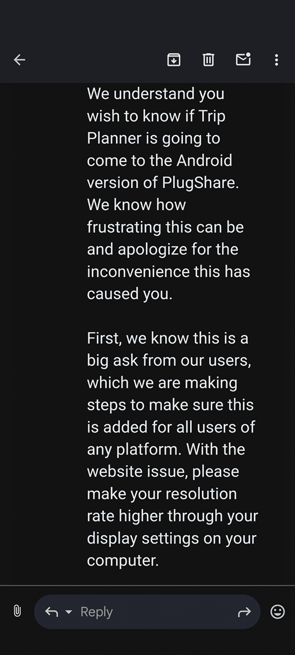 Rivian R1T R1S How to use PlugShare for route planning 1000007480