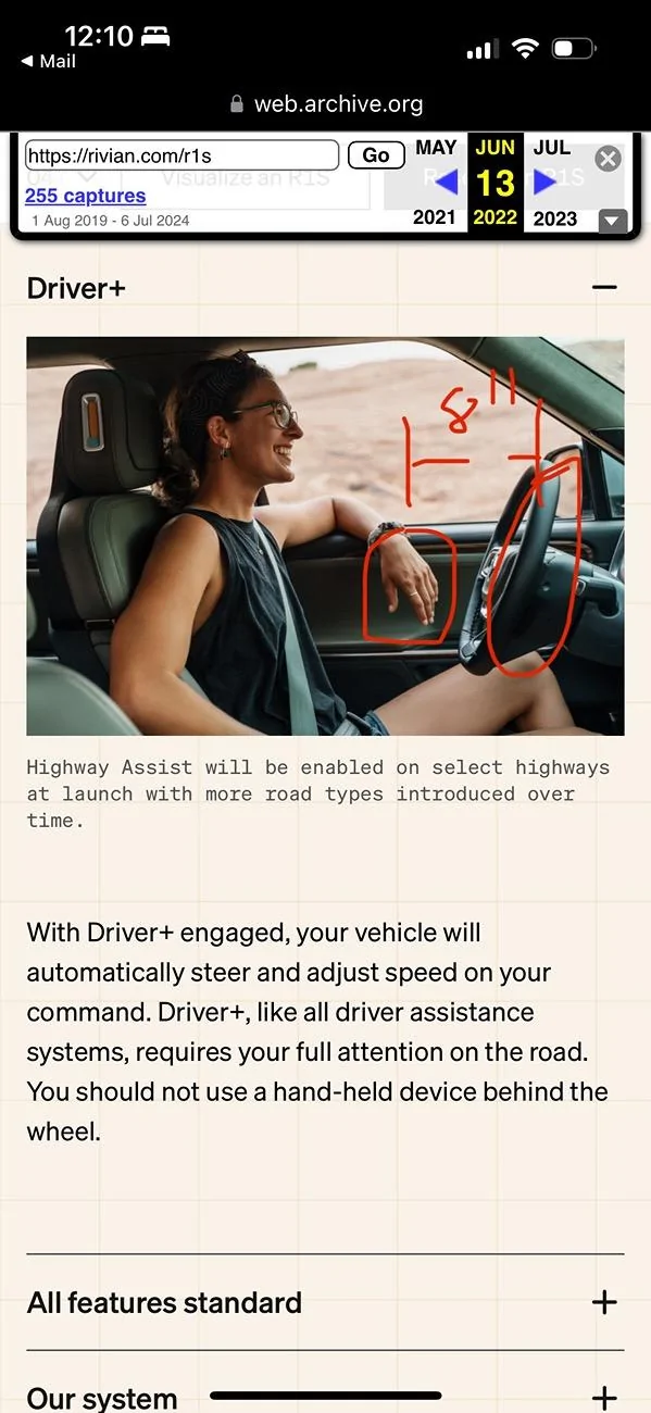 Rivian R1T R1S Driver+ Gen 1 Advertised Features IMG_2695