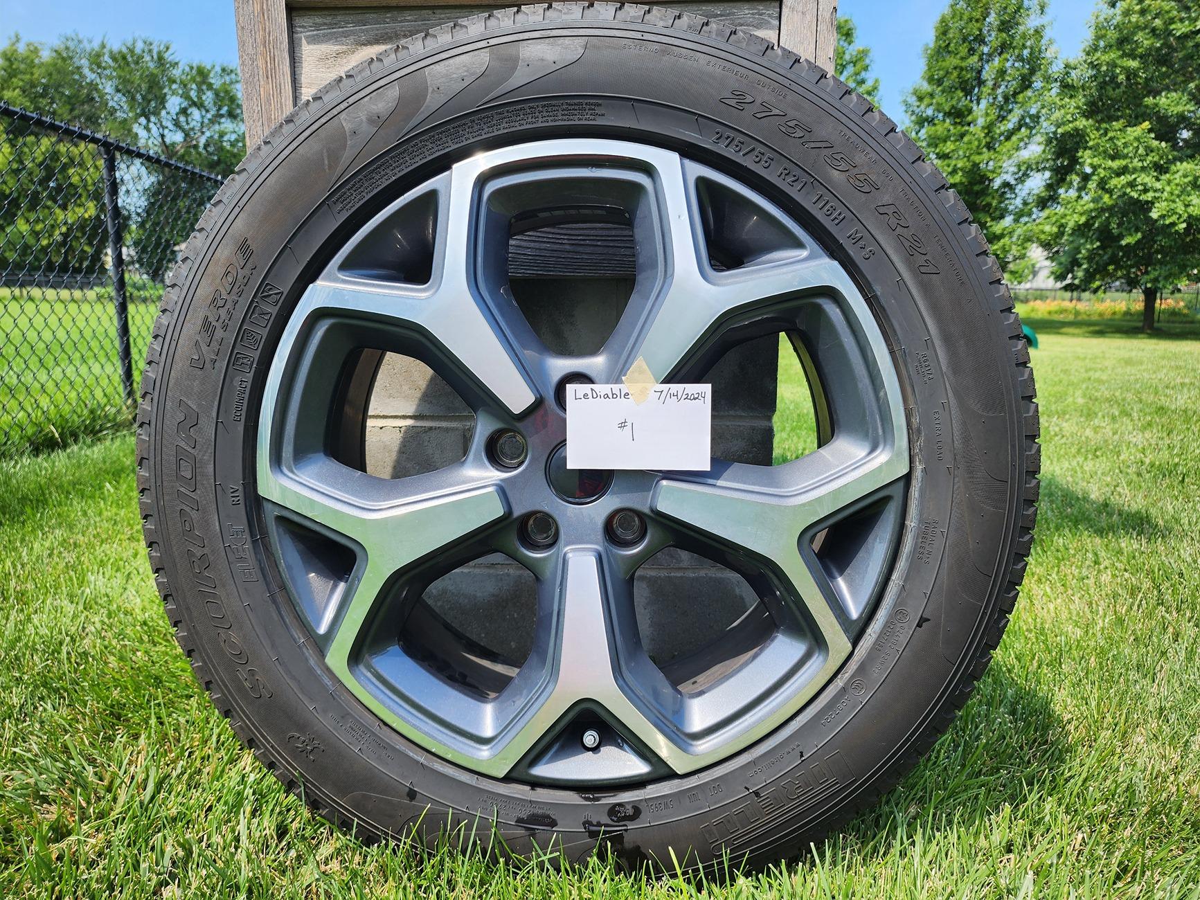 Rivian R1T R1S 21" Factory Wheels & Tires - $175 each 01 - Full