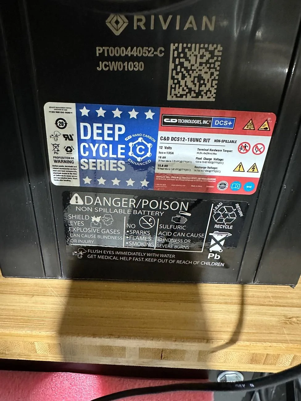 Rivian R1T R1S 12v Emergency backup battery in Parallel? IMG_9654